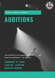 Alliance Dance, Music and Fashion Auditions