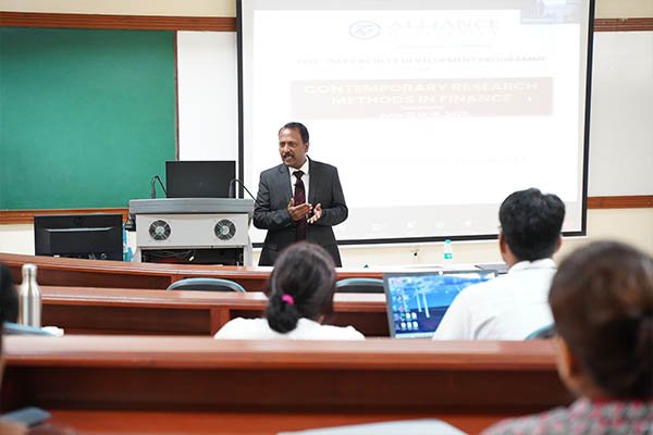 Alliance University conducts a 5-day FDP on Contemporary Research Methods in Finance
