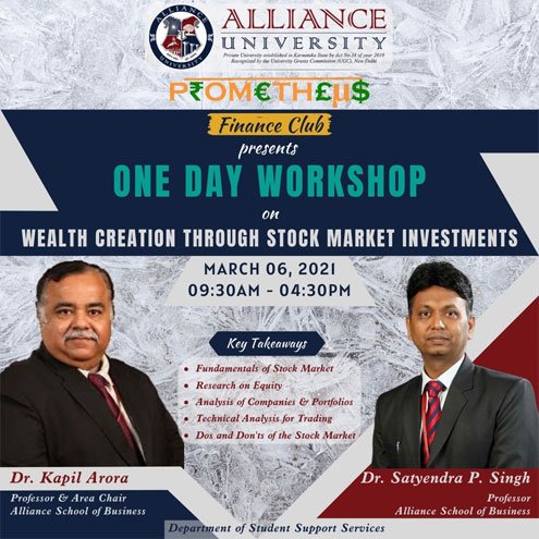 One Day Workshop: Prometheus Finance Club