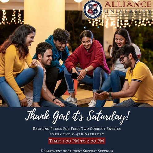 Thank God its Saturday