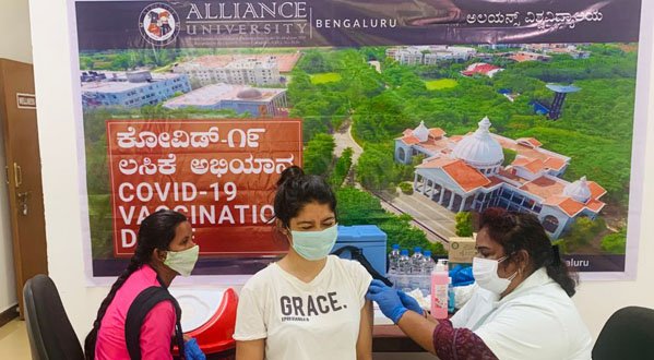 Vaccination Drive at the University Campus -  August 4, 2021