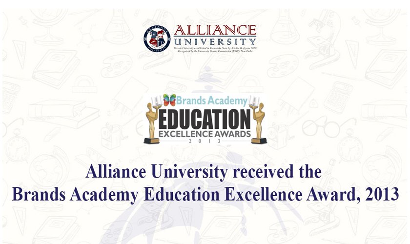 Alliance University received the Brands Academy Education Excellence Award