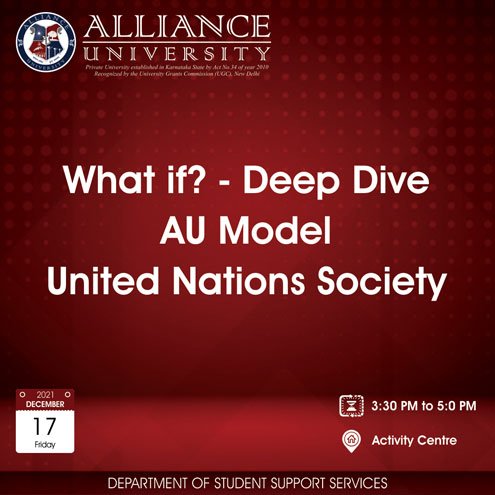 What if? – Deep Dive AU Model United Nations Society