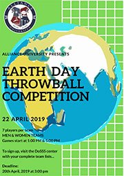 Earth Day Throw Ball Championship