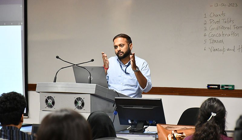 Human Resource Management Area of Alliance School of Business Organized a 'Peer Learning' Excel Workshop