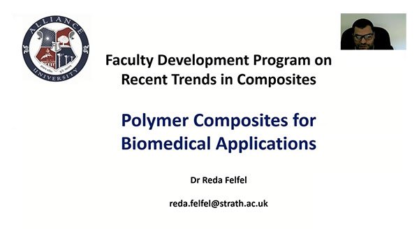 Alliance University Hosts a Five-Days Online International Faculty Development Program on Recent Trends in Composites (FDP RTC 2023)