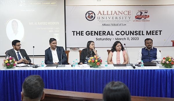 White Collar Under Black Coats: Leaders in Legal Services Convene at Alliance University's General Counsel Meet 2023