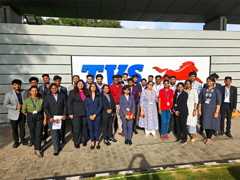 MBA (Digital Transformation) batch of July 2023—25 Industrial Visit - TVS Motors Private Limited, Hosur