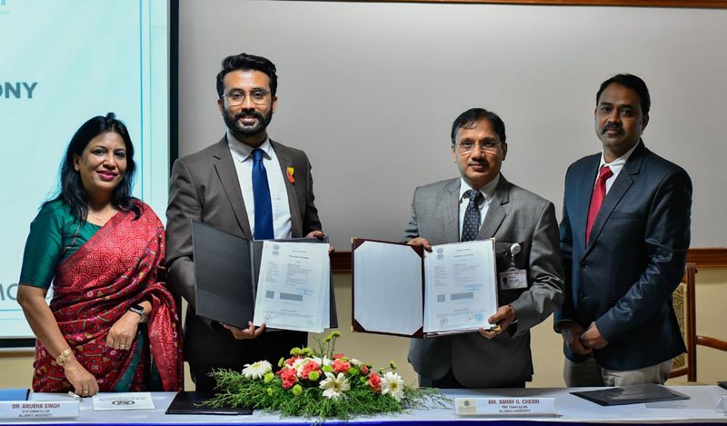 The Signing Ceremony of MoU with Toyota Kirloskar Motors