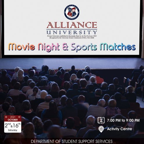 Movie Night/Sports Matches - 02nd & 16th October 2021