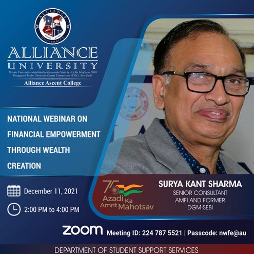 National Webinar on Financial Empowerment through Wealth Creation