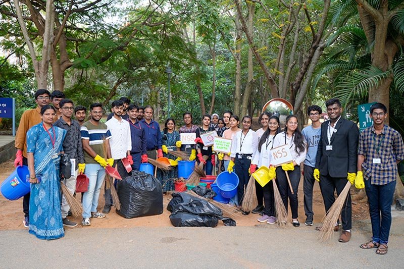 Alliance University NSS Club's Swachhta Andolan Cleaning Drive: Uniting for a Cleaner, Aware Campus