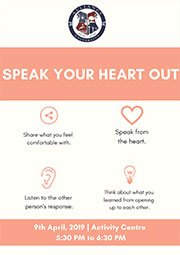 Speak your heart out