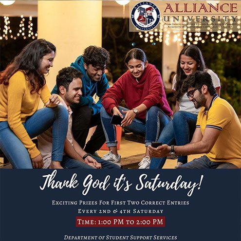 TGIS Thank God it’s Saturday