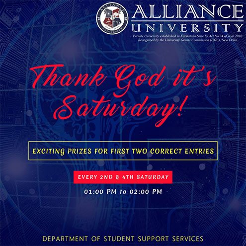 Thank God it’s Saturday - 8th and 22nd January 2022