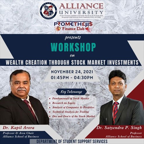 Workshop on wealth creation through stock market investment
