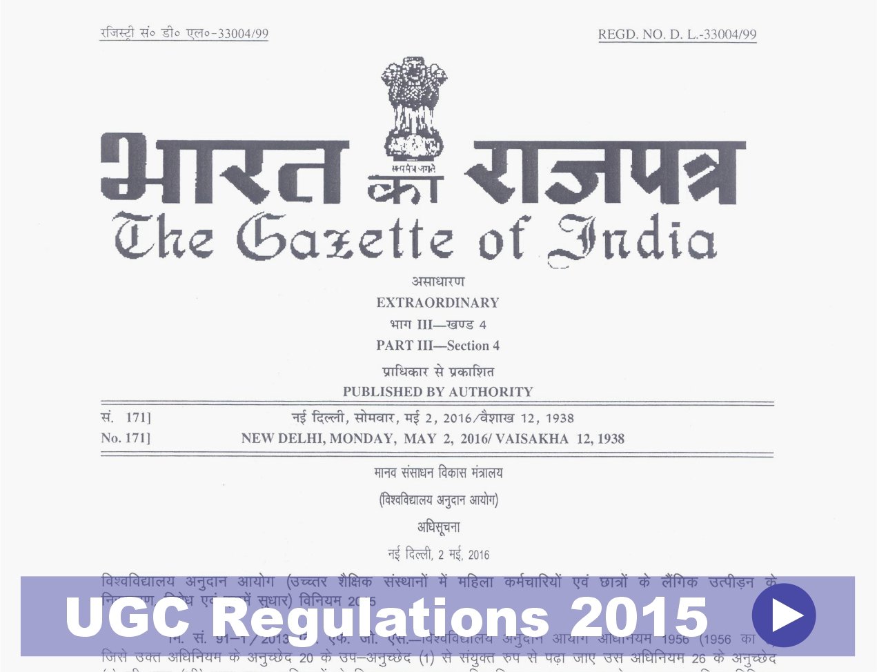 UGC Regulations 2015
